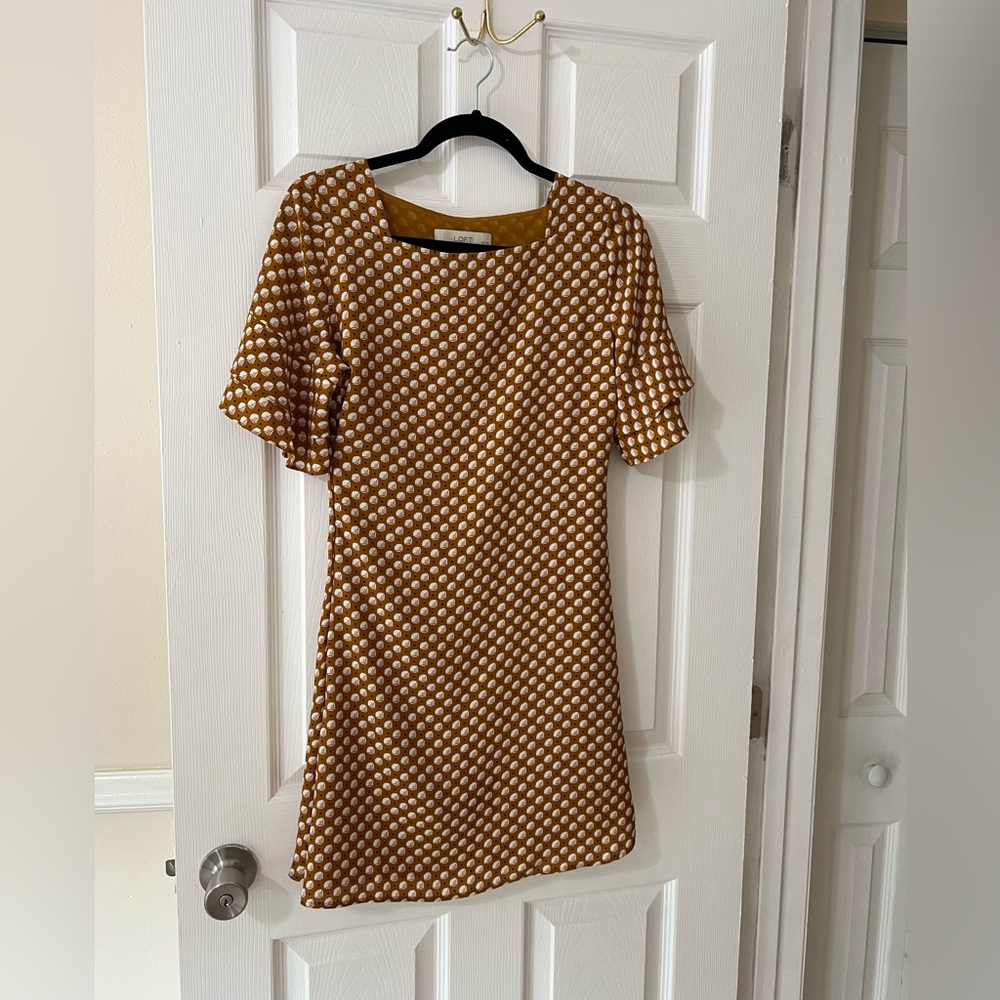 LOFT PETITES FALL MINI DRESS
